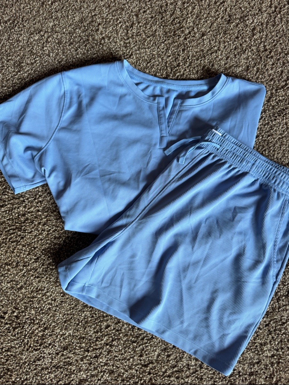 NWOT Light Blue Women’s Casual Comfy Athletic Loungewear Set David Archy XXL